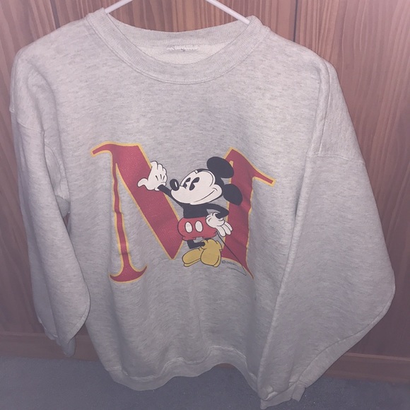 Vintage Disney Mickey Mouse grey sweater pullover size extra large women’s - Picture 2 of 13